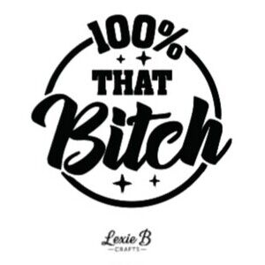 That B Vinyl Decal Funny Adult Girl Sticker Car Window Laptop Decal 3.5 inch